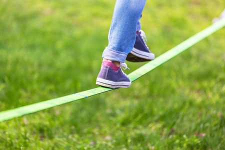 Tight rope walking