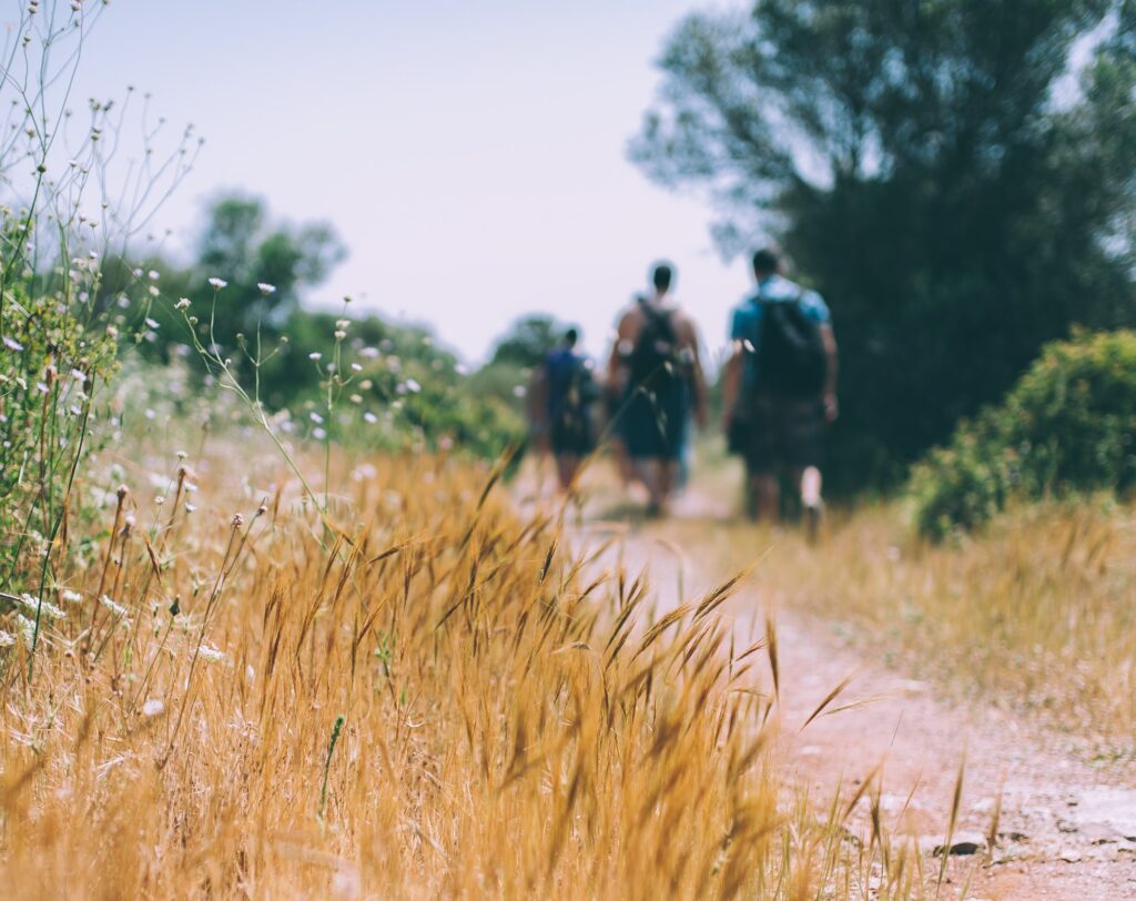 teenagers outdoors away from screens